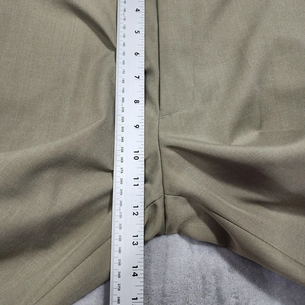 Perry Ellis Portfolio Pants Mens 32x32‎ Beige Dress Flat Front Straight Office